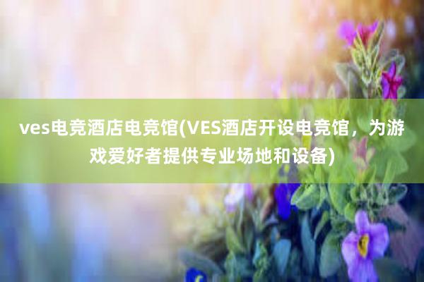 ves电竞酒店电竞馆(VES酒店开设电竞馆，为游戏爱好者提供专业场地和设备)