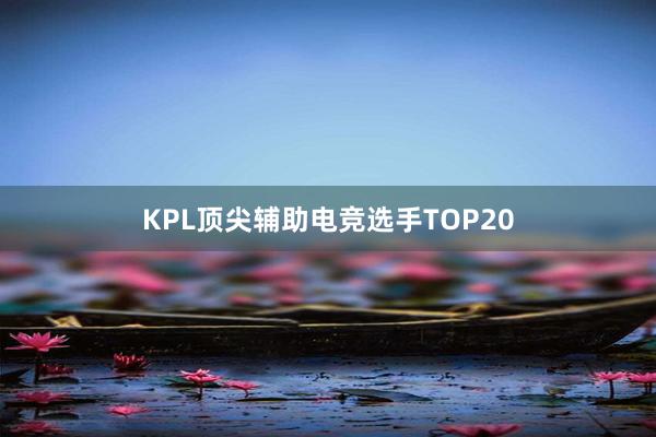 KPL顶尖辅助电竞选手TOP20