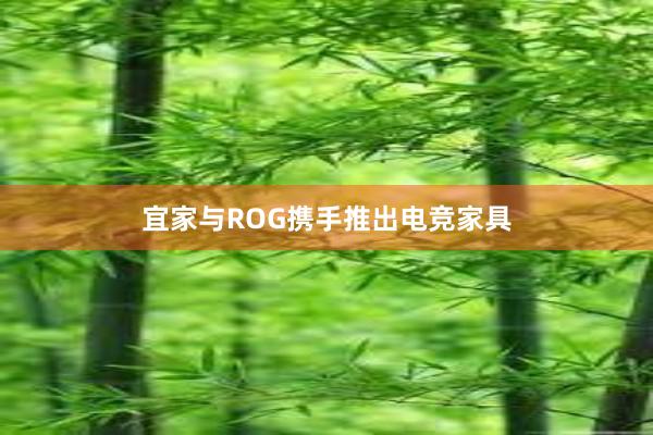 宜家与ROG携手推出电竞家具