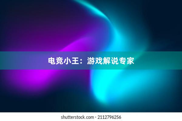 电竞小王：游戏解说专家